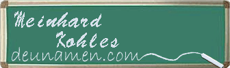 Meinhard Kohles Visitenkarte